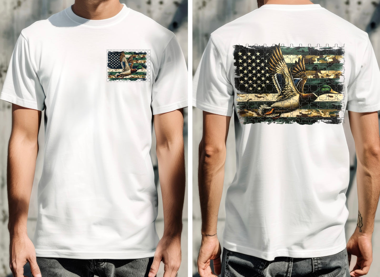 Duck American Flag