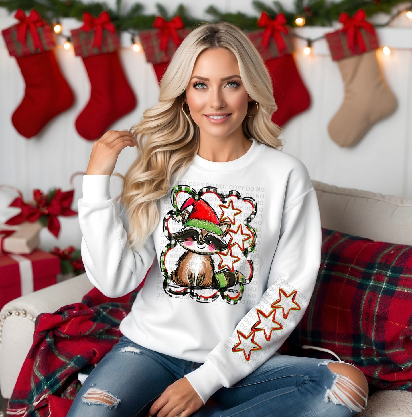 Christmas Raccoon - Front Only