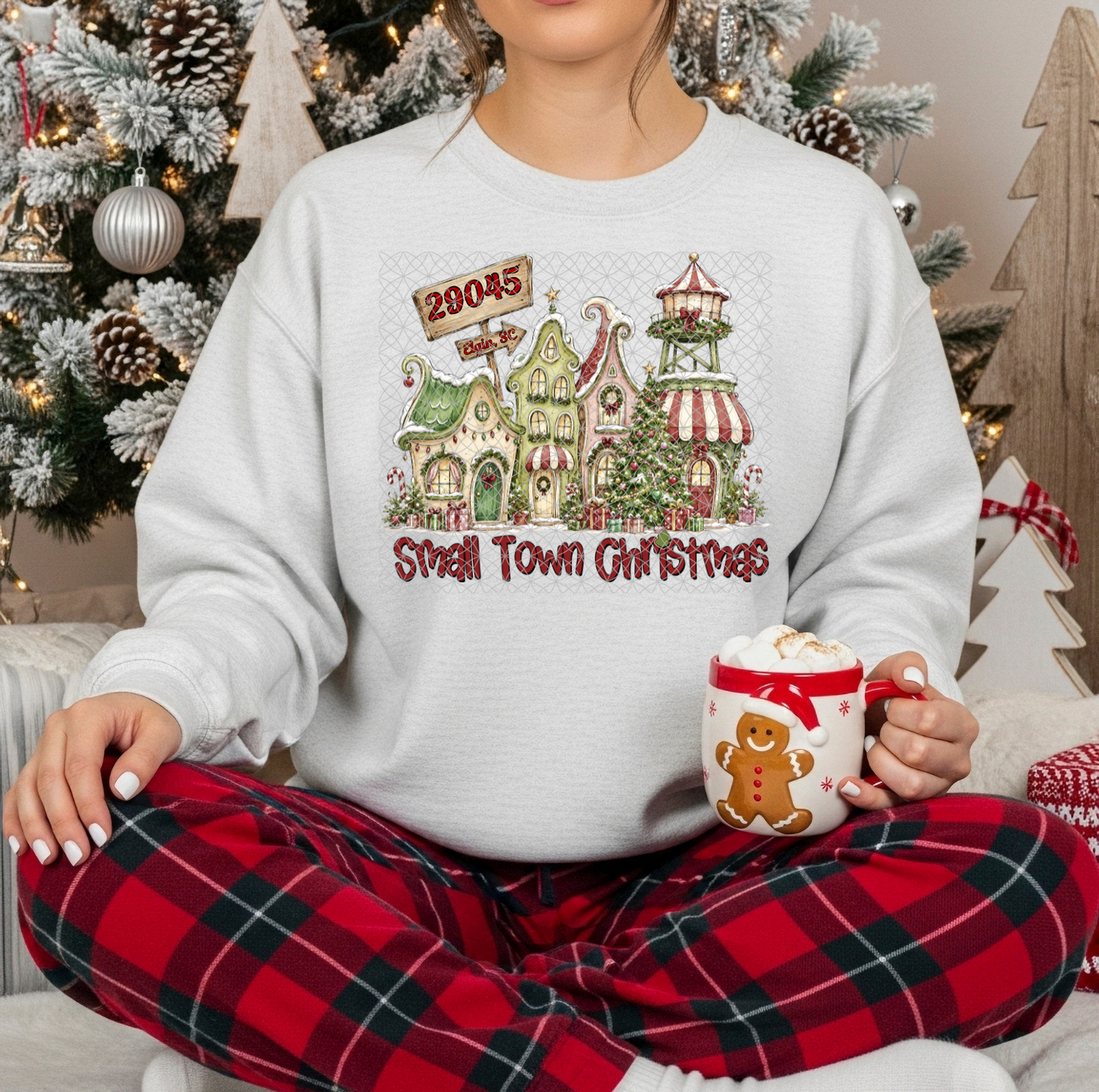 Small Town Christmas DTF Transfer