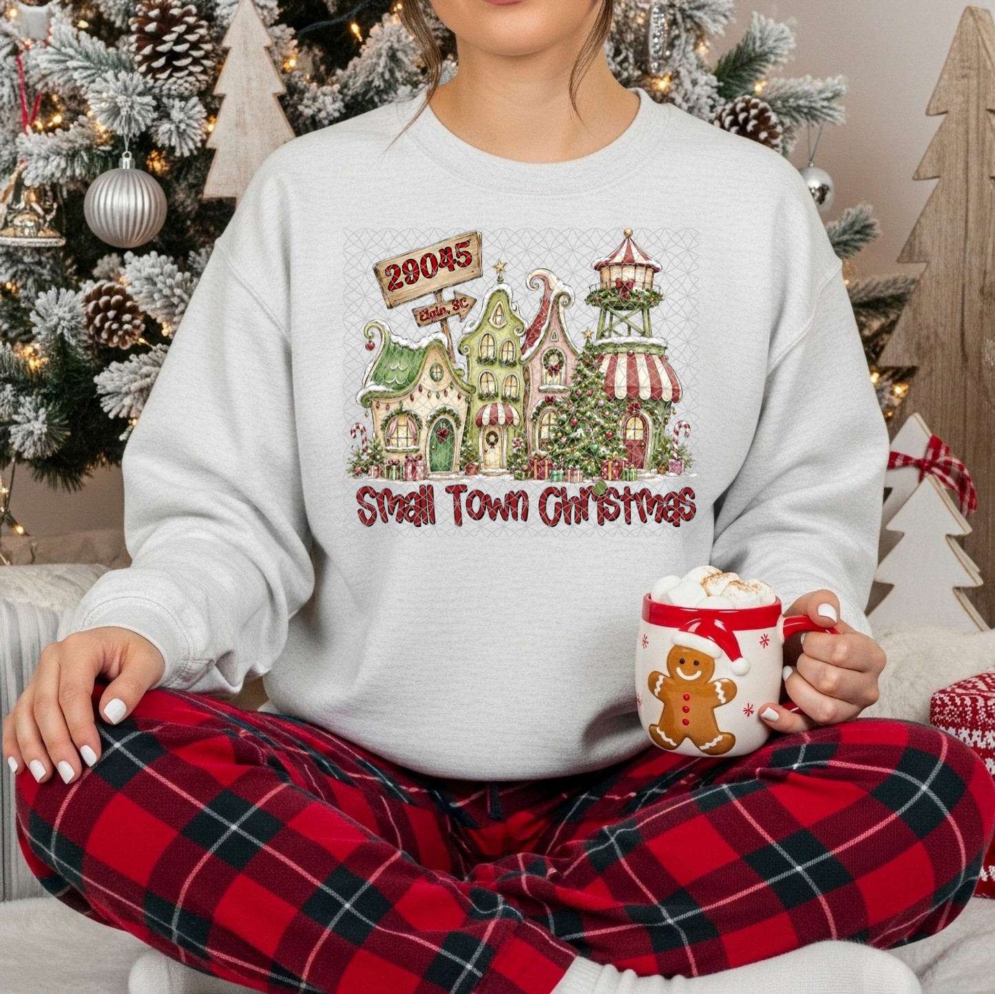 Small Town Christmas Sublimation Print