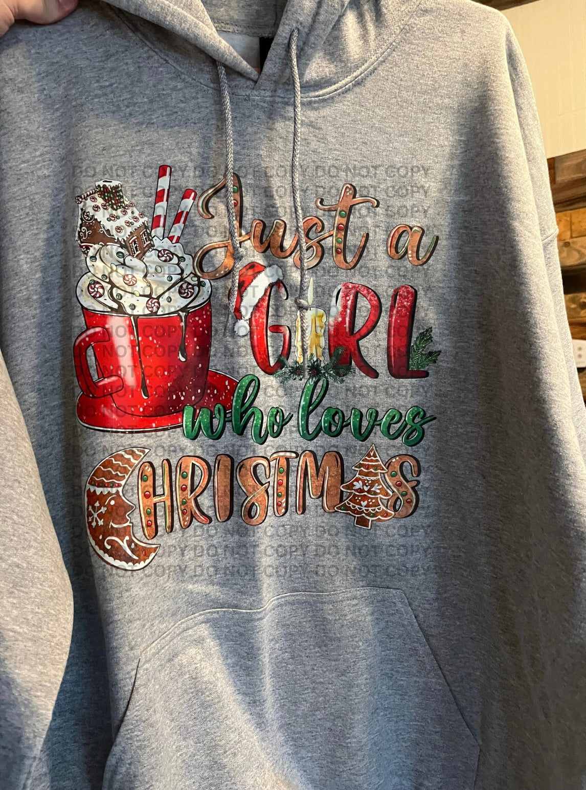Just A Girl Who Loves Christmas Hoodie - XL