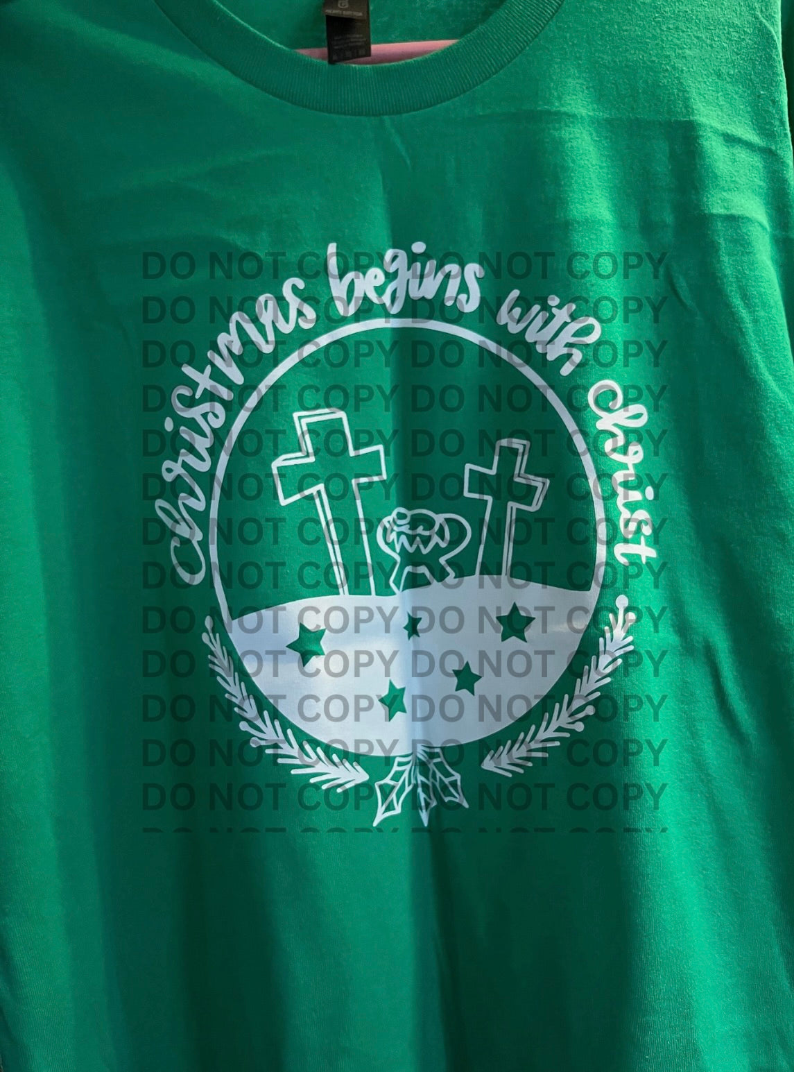 Christmas Begins With Christ Shirt - XL