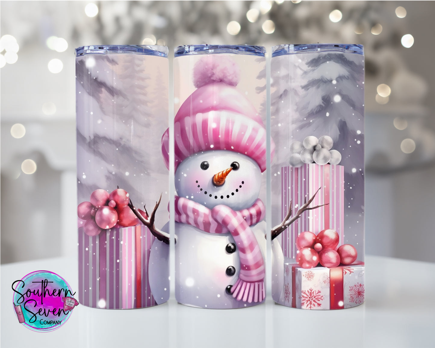 Pink Snowman