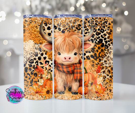 Fall Highland Cow