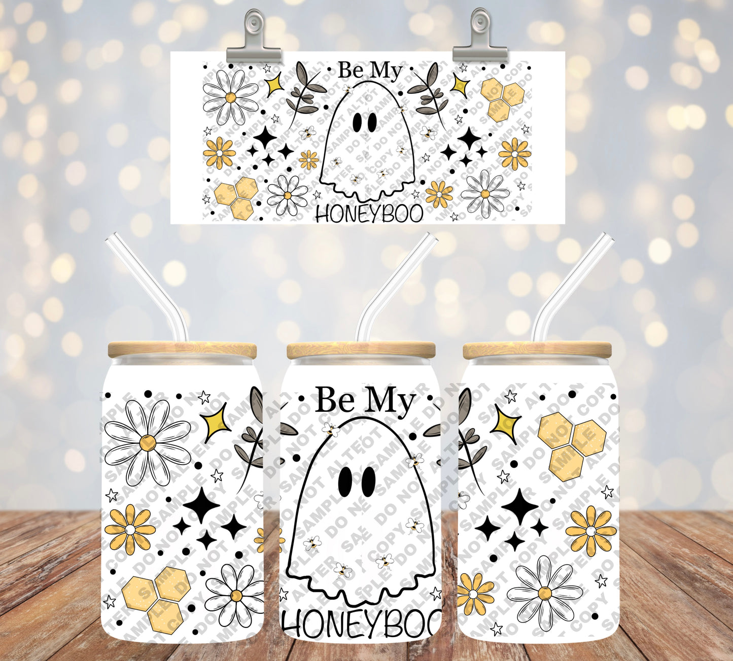 Be My Honeyboo 16oz Glass Wrap