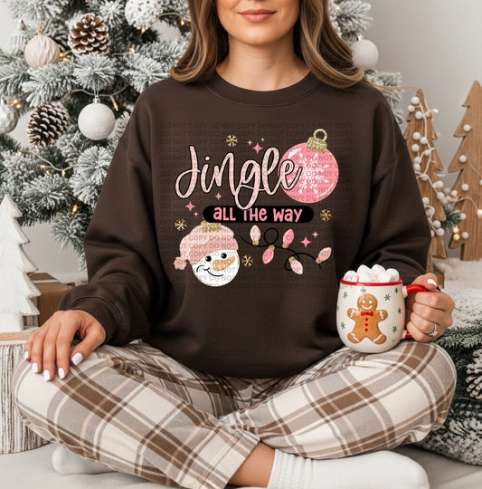 Jingle All The Way DTF Transfer