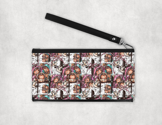 Baby Jesus Women's Snap Leather Wallet