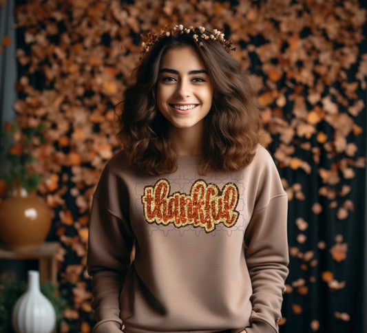 Glitter Thankful