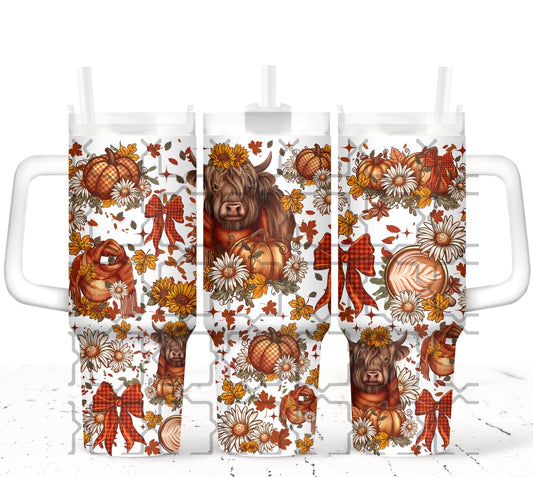 Fall Highland Cow