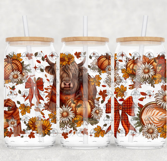 Fall Highland Cow