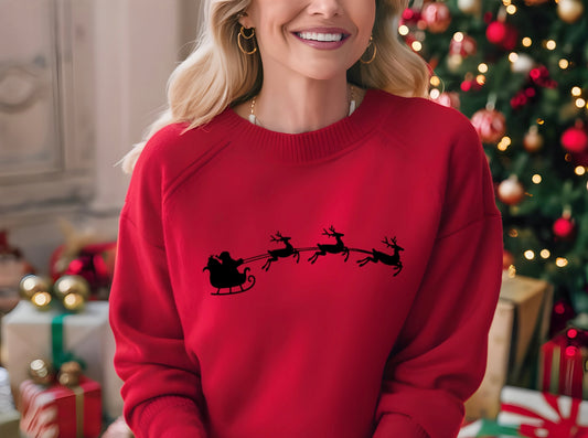 Santa Sleigh with Reindeer